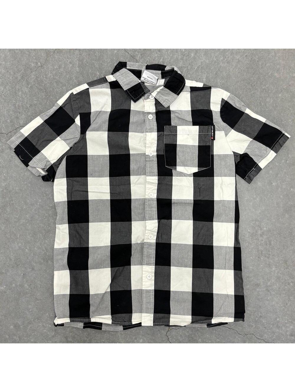 Airwalk Kids Checkered Short Sleeve Shirt